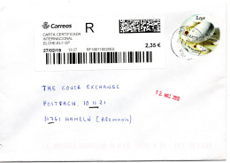 61250 - Spanien - 2019 - €3,15 Knoblauch MiF A R-Bf ELCHE -> Deutschland - Storia Postale