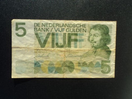 PAYS BAS : 5 GULDEN   26.4.1966     CPB 23.1a / P 90a     Presque TTB * - 5 Florín Holandés (gulden)