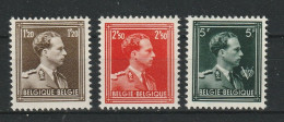 België OCB 1005 / 1007 * MH - 1936-1957 Offener Kragen