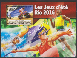 Olympics 2016 - Cycling - C.-AFRICA - S/S MNH - Sommer 2016: Rio De Janeiro