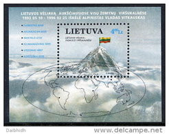 LITHUANIA 1997 Mountaineering Block MNH / ** . Michel Block 10 - Lithuania