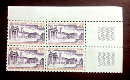 France 1973  Bloc De 4 Timbres N** YT N° 1757 Palais Du Duc De Bourgogne Dijon - Feuilles Complètes