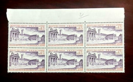 France 1973  Bloc De 6 Timbres N** YT N° 1757 Palais Du Duc De Bourgogne Dijon - Feuilles Complètes