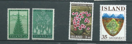 Islande   Série  - Yvert N°    278  / 279 **+ 400 ** + 465** 4 Valeurs Neuves   Sans Charniere- Cw 36405 - Unused Stamps