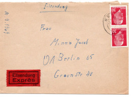 61273 - DDR - 1969 - 2@30Pfg Ulbricht EilBf BERLIN -> BERLIN (West) - Storia Postale