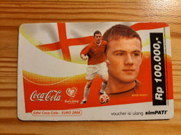 Prepaid Phonecard Indonesia, Telkomsel - Football World Cup, Coca Cola - Indonesië