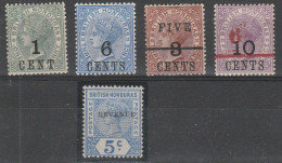 British Honduras - 1891/1900 - 6 Val.  MH - Honduras Británica (...-1970)