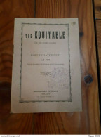 1896 - MILANO - THE EQUITABLE ASSICURAZIONI - RISULTATI DEL 1896 - OPUSCOLO - Libri Antichi