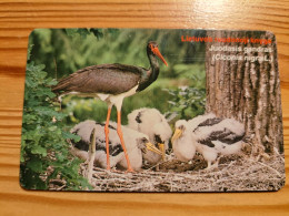 Phonecard Lithuania - Bird, Stork - Lithuania