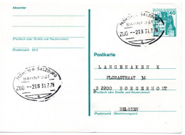 61296 - Bund - 1979 - 50Pfg B&S GAKte BahnpostStpl MUENCHEN-SALZBURG -> Belgien - Cartas & Documentos