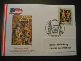 Österreich- Christkindl 24.12.2023, Sonderumschlag Mit Sonderstempel - Lettres & Documents