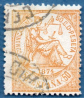 Spain 1874 Allegory 50 C Cancelled - Gebraucht