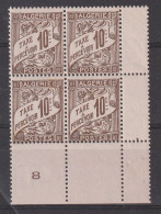 ALGERIE YT TAXE  2  Bloc De 4 Neuf ** - Postage Due