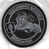 Ecusson Tissu GENDARMERIE NATIONALE NEGOCIATEUR BV NOIR - Polizia