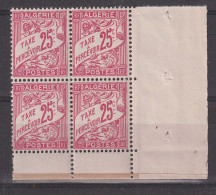 ALGERIE YT TAXE  4  Bloc De 4 Neuf ** - Postage Due