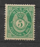 Norwegen Mi.Nr. 44c Ungebraucht * ( Mit Falz ) - Unused Stamps