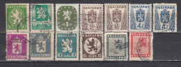 Bulgaria 1945 - Serie Courante: Lion, Mi-Nr. 505/15+508II/09II, 13 V., Used - Used Stamps