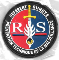 Ecusson PVC GENDARMERIE REFERENT SURETE PREVENTION TECHNIQUE DE LA MALVEILLANCE - Police & Gendarmerie