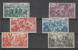 Cameroun 1946 Série Tchad Au Rhin PA 32-37, 6 Val * Charnière MH - Airmail