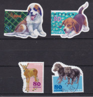 NIPPON JAPPON JAPAN DOGS CHIEN LOUP ANIMAUX - Used Stamps