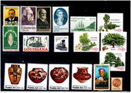 LOTTO FRANCOBOLLI - STAMPS LOT - STATI UNITI AMERICA - U.S.A. - AMERIKA - EINSTEIN, MARTIN LUTHER KING, JAMES COOK - Collezioni & Lotti