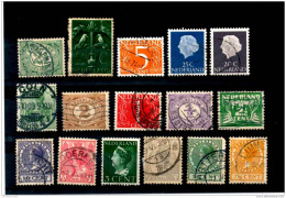 OLANDA - PAESI BASSI - HOLLAND - NEDERLAND - Lotto Francobolli Usati Classici - Used Classic Stamps Lot - Colecciones Completas