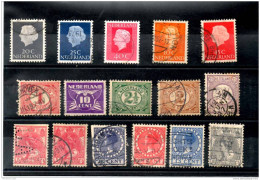 OLANDA - PAESI BASSI - HOLLAND - NEDERLAND - Lotto Francobolli Usati Classici - Used Classic Stamps Lot - Sammlungen