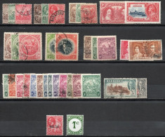 Barbades Lot De 36 Timbres Différents Oblitéré Neuf Sans Gomme Neuf Avec Charnière - Barbados (...-1966)