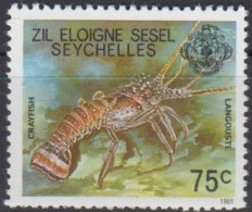 Zil Eloigne Sesel 1981 (Mi 8) - Crayfish - Crustaceans