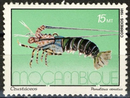 Mozambique 1981 (MNH) (Mi 864) - Tropical Rock Lobster (Panulirus Ornatus) - Crustacés