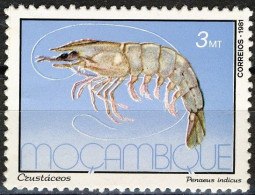 Mozambique 1981 (MNH) (Mi 861) - Indian Prawn (Fenneropenaeus Indicus) - Crustaceans