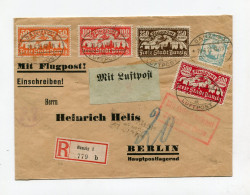 !!! LETTRE RECO PAR AVION DE DANZIG DU 28/6/1923 POUR BERLIN - Briefe U. Dokumente