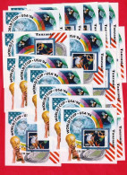 DPT1304v20r- TANZÂNIA 1994- CTO (MUNDIAL DE FUTEBOL EUA' 94)_ X20 - 1994 – États-Unis