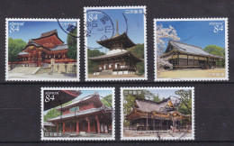 NIPPON JAPPON JAPAN TRÉSORS NATIONAUX MAISON BATIMENTS HOUSE HAUS - Used Stamps