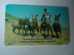 GREECE  USED CARDS 1994 HORSES - Caballos
