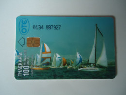 GREECE  USED CARDS 1995   BOATS  O134 - Griechenland