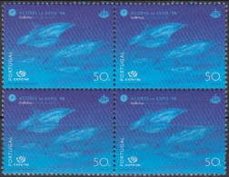 Açores 1998 - QUAD070 (MNH) (Mi 486) - Atlantic Spotted Dolphin (Stenella Frontalis) - Dauphins