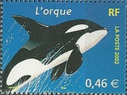 France 2002 (MNH) (Mi 3624) - Killer Whale (Orcinus Orca) - Dolphins