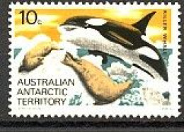 Australian Antarctic Territory 1973 (MNH) (Mi 28) - Killer Whale (Orcinus Orca) - Dauphins