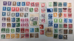 LOT DE 91TIMBRES OBLITERES TOUS DIFFERENTS OU PAIRES DANEMARK - Lotes & Colecciones