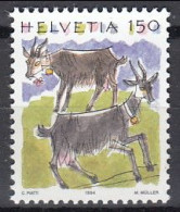 Switzerland 1994 (MNH) (Mi 1531) - Goat (Capra Aegagrus Hircus) - Ferme