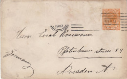 WESTERN AUSTRALIA 1907 LETTER SENT TO DRESDEN - Storia Postale