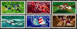 1972 Olimpíada Muniqe AF 1158-63 / Sc 1147-52 / YT 1156-61 / Mi 1172-7 Novo / MNH / Neuf / Postfrisch [zro] - Neufs