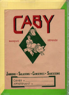 PROTEGE CAHIER    :  CABY  Jambons Salaisons Conserves - Book Covers