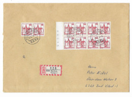 Berlin Mi.Nr. 587 X 10 + Bogenzähler Auf R-Brief - Covers & Documents