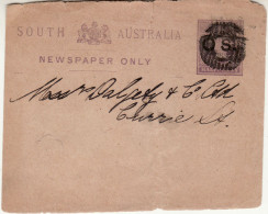 SOUTH AUSTRALIA 1885  WRAPPER SENT /PART / - Lettres & Documents