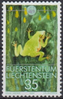 Liechtenstein 1989 (Mi 968) - Common Tree Frog (Hyla Arborea) - Grenouilles