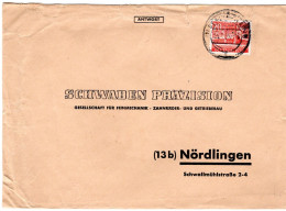 61328 - Berlin - 1955 - 20Pfg Bauten I EF A Bf BERLIN -> Noerdlingen - Covers & Documents