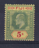 Fiji: 1906/12   Edward    SG123    5/-    MH - Fiji (...-1970)