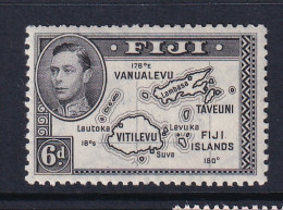 Fiji: 1938/55   KGVI    SG261b    6d    [Die II With 180] [Perf: 12]   MH - Fiji (...-1970)